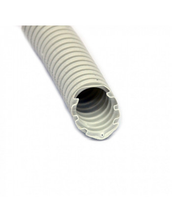 Gofruotas vamzdis 50mm (behologenÅ³, pilkas, 50m, 750 N/5 cm, D50) GLOB-EL GL602W