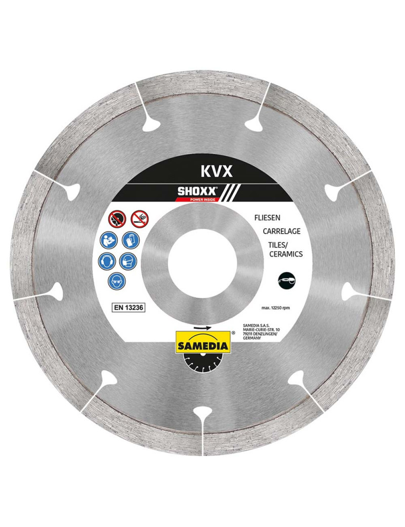 DEIMANTINIS DISKAS SAMEDIA KVX 115X22/15 MM