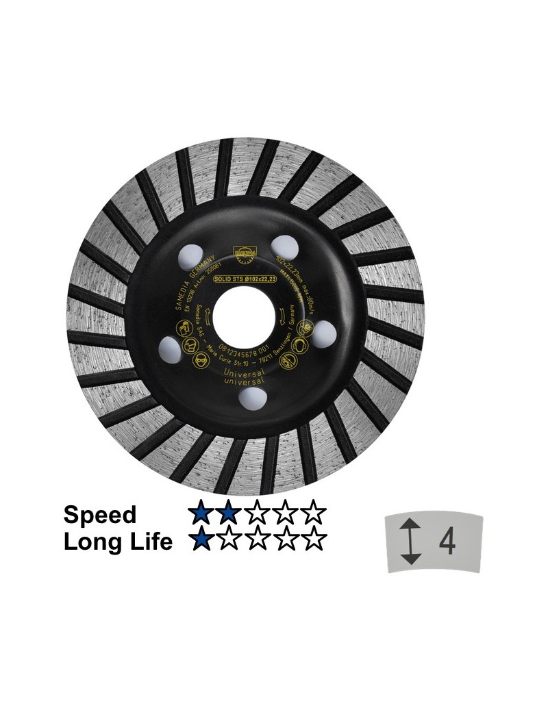Deim šliflėkšt „SAMEDIA STS125x22 mm