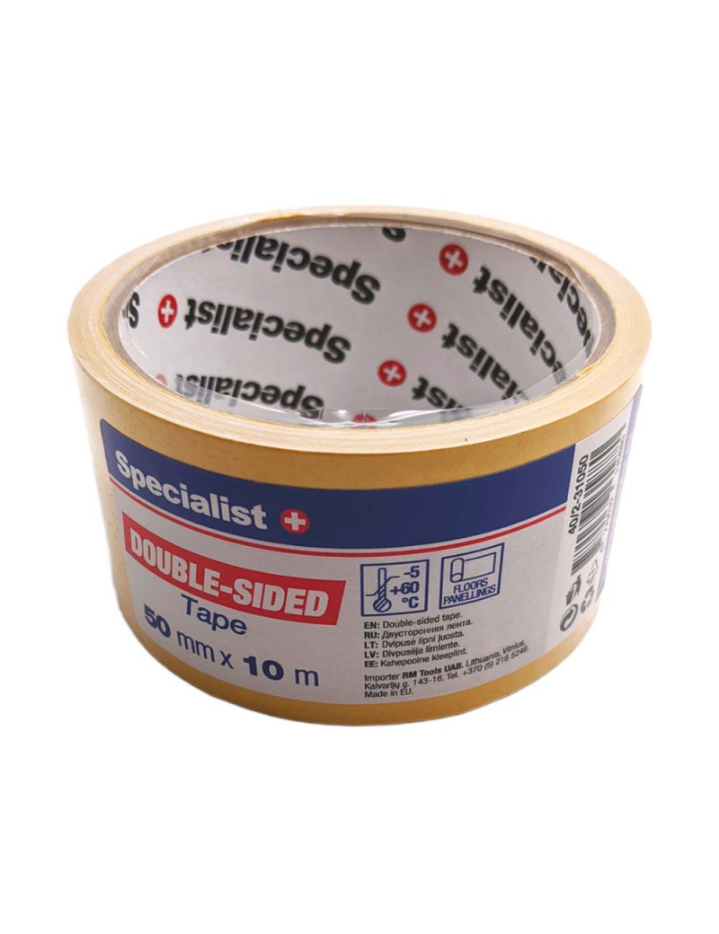 SPECIALIST+ dvipusė lipni juosta 50 mm x 10 m