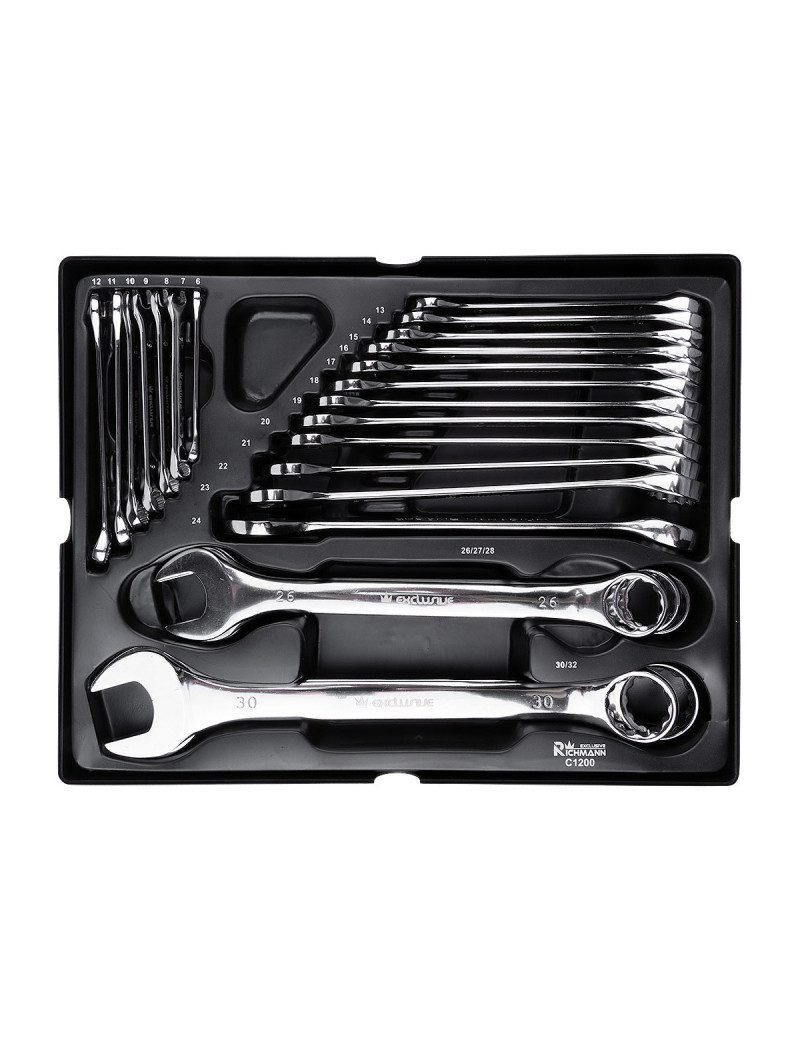 Kombinuotų raktų rinkinys 24 vnt