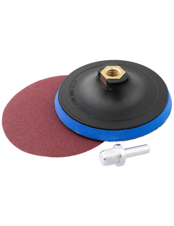 Lipnus šlif padas Ø125 M14 su 8 mm koteliu komplekte