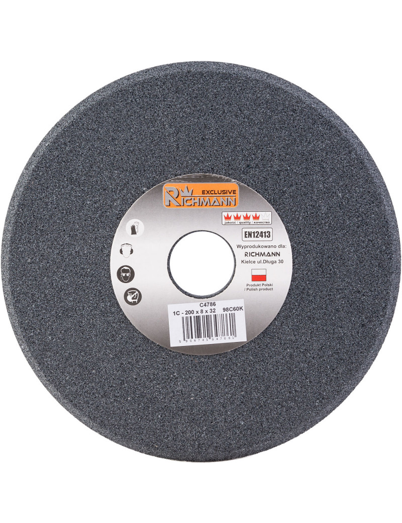 KERAMINIS ŠLIFAVIMO DISKAS GALANDIMUI 200x8x32 Juodas 98C60K