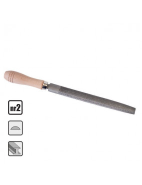 Pusapvalė dildė 200 mm