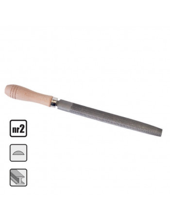 Pusapvalė dildė 200 mm