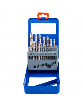 Metalo grąžtų rinkinys 1-10 mm 19 vnt