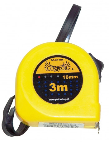 Ruletė „CONDOR 3 m x 16 mm Ruletė „CONDOR 3 m x 16 mm