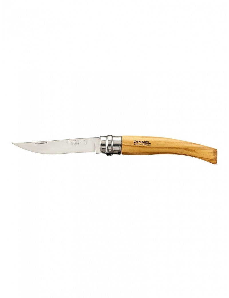 Kišeninis peilis plonais ašmenimis Opinel Nr.8 Alyvmedžio rankena