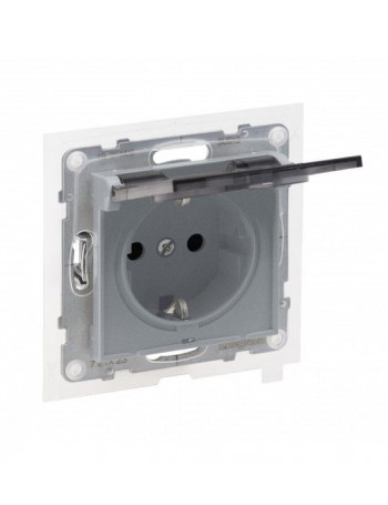 KiÅ¡tukinis lizdas su dangteliu Legrand 721323 (Aliuminis, IP44)