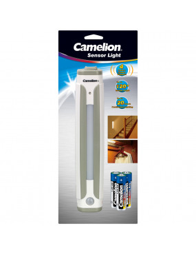 Tvirtinamas šviestuvas su judesio davikliu 25 lm 3xAA CAMELION