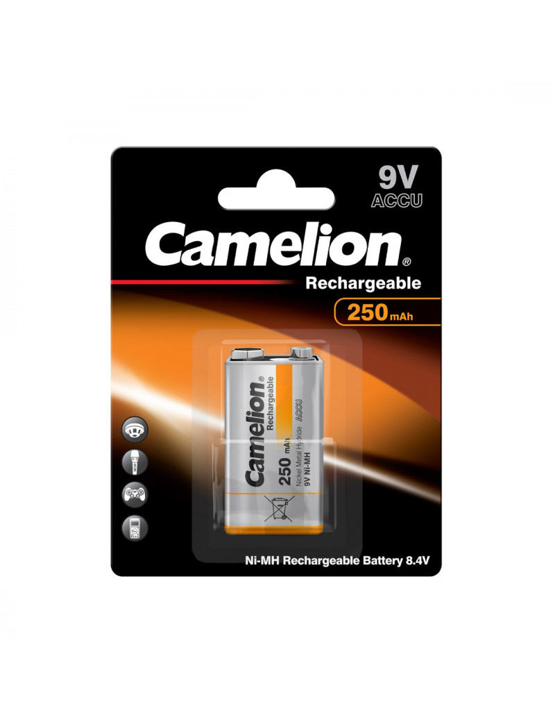 Įkraunamas elementas Krona 9V 250 mAh CAMELION 1 vnt