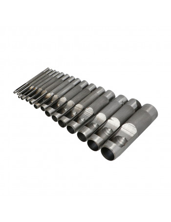 Skylių pramušėjų rinkinys FASTER TOOLS 12 vnt