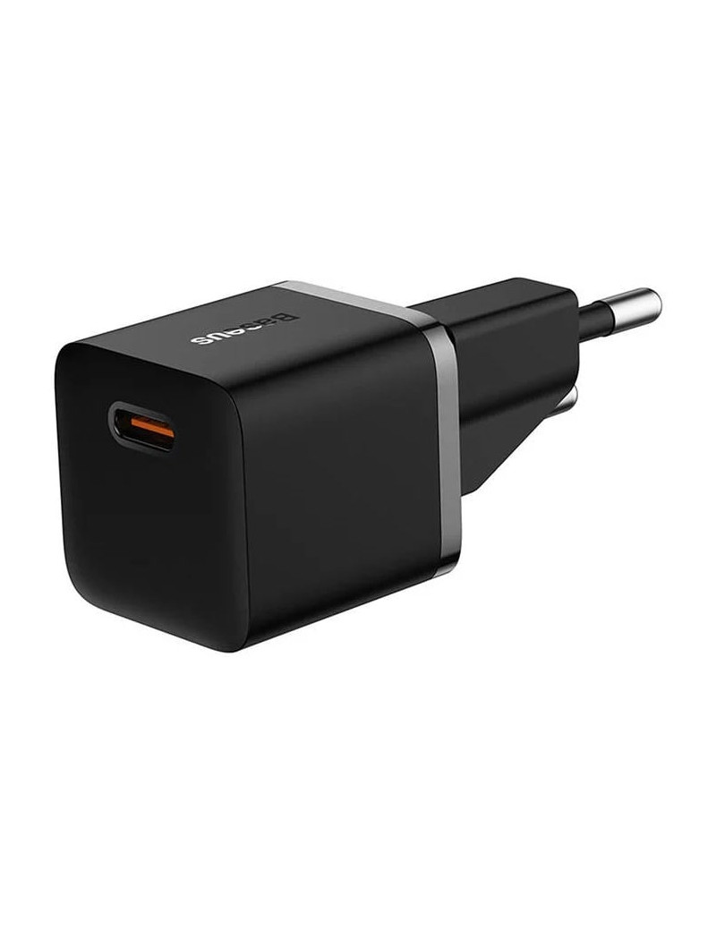 Sieninis Ä¯kroviklis BASEUS CCGN050101 (GaN5 mini, 20W, USB-C, QC3.0, juodas)
