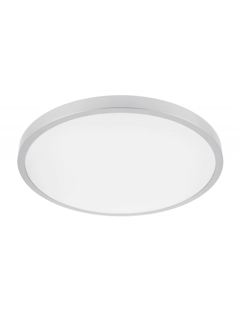 ATOL LED lubinis Å¡viestuvas (32W, 2560lm, 4000K, sidabrinis, apvalus) GTV LD-ATOL32W-NW-02