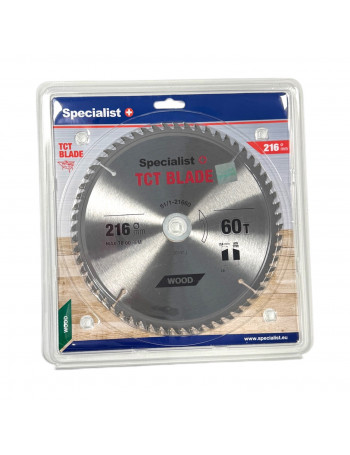 SPECIALIST+ pjovimo diskas 216x60Tx30/20 mm