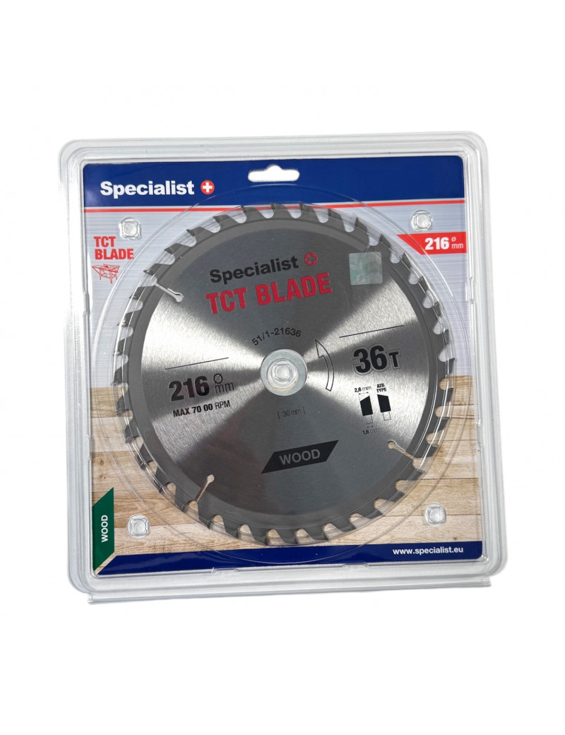 SPECIALIST+ pjovimo diskas 216x36Tx30/20 mm