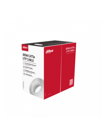 Kabelis ryÅ¡io Dahua UTP5e PFM920I-5EUN (Cat5e, HDPE, PoE, PVC, ritÄ 305m)