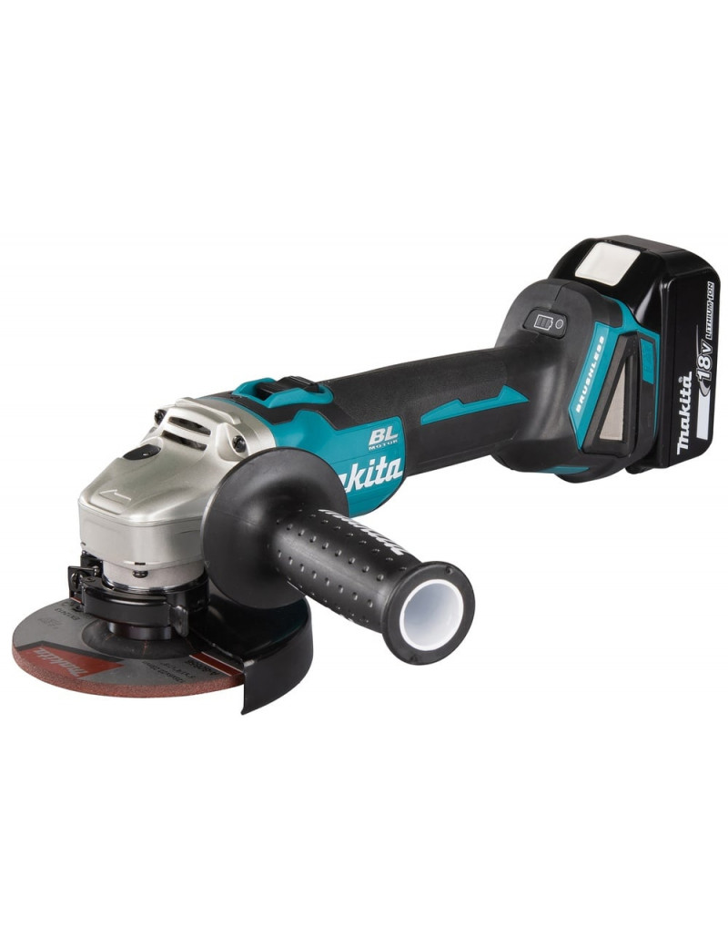 Akumuliatorinis kampinis Å¡lifuoklis 18V Makita DGA506RTJ