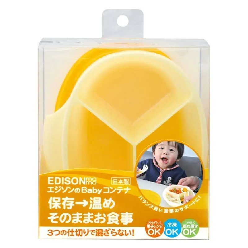 Indelis kūdikių maistui laikyti EDISONmama geltonas KJ4162