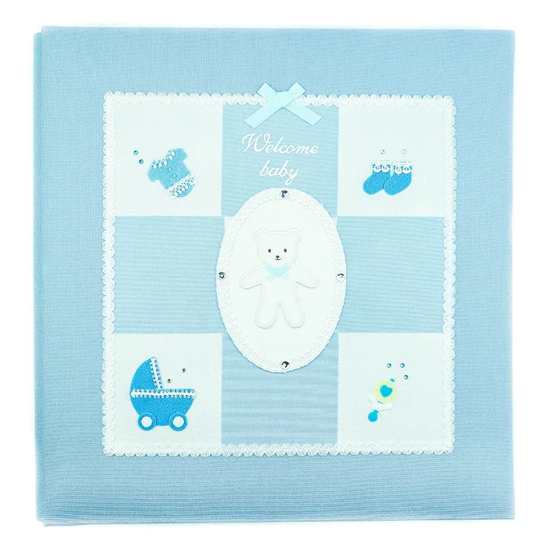 Nuotraukų albumas Welcome Baby melsvas LB-501 B