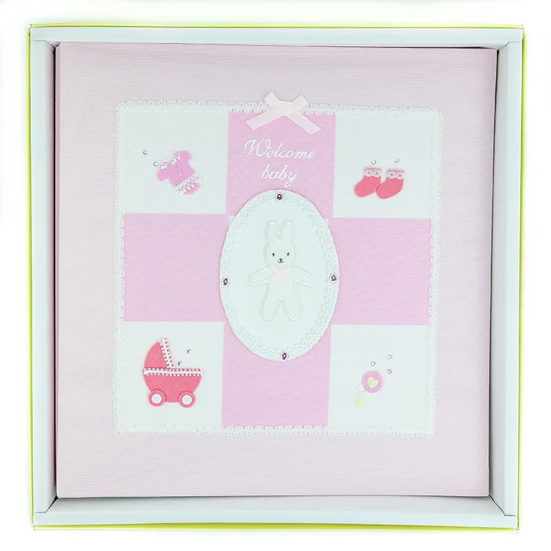 Nuotraukų albumas Welcome Baby rausvas LB-501 P