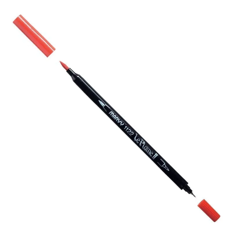 MARVY dvipusiai spalvoti flomasteriai Le Plume II 1122-6A Primary 6 vnt