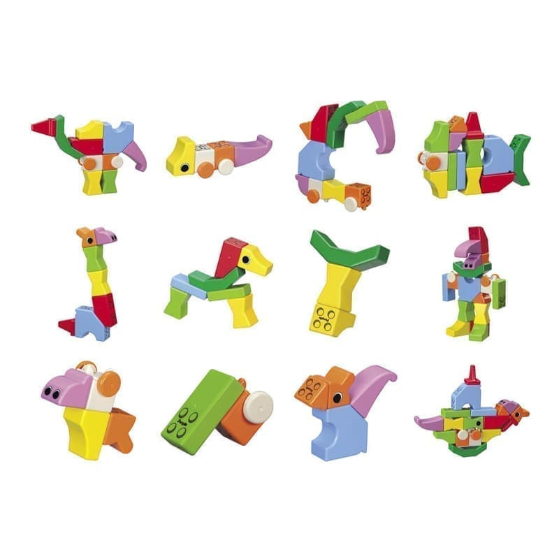 Magnetinis konstruktorius „People Blocks” gyvūnai