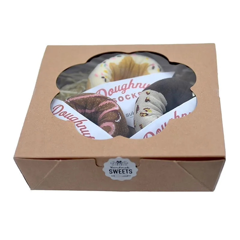 Kojinių rinkinys dovanų dėžutėje”Gift Box Doughnut” 3 poros