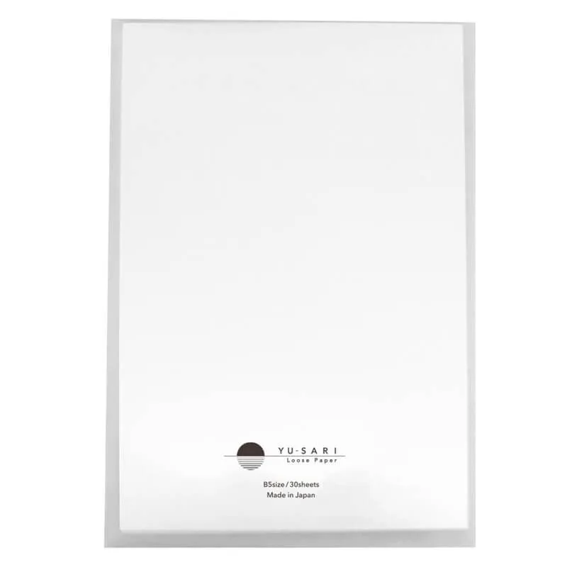Japoniško popieriaus užrašų lapai „YU-SARI” B5 30 lapų NYLS-B501-W