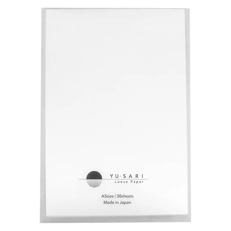 Japoniško popieriaus užrašų lapai „YU-SARI” A5 30 lapų NYLS-A501-W