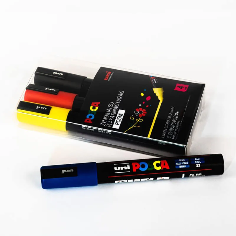 Akriliniai markeriai Posca PC-5M Classic 4vnt