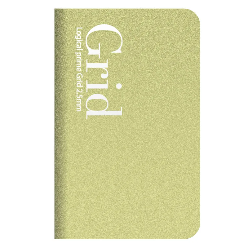 Užrašų knygelė Logical Prime Grid Slim A6 langeliais 25 mm-auksinė NA601-16