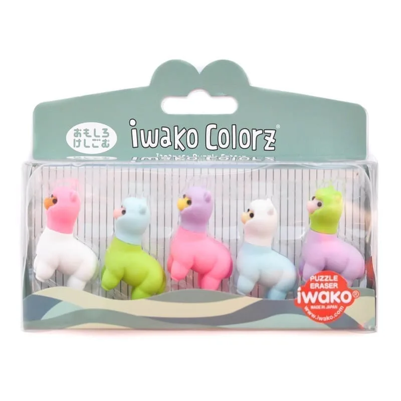 IWAKO trintukų – dėlionių rinkinys „Colorz Lama”