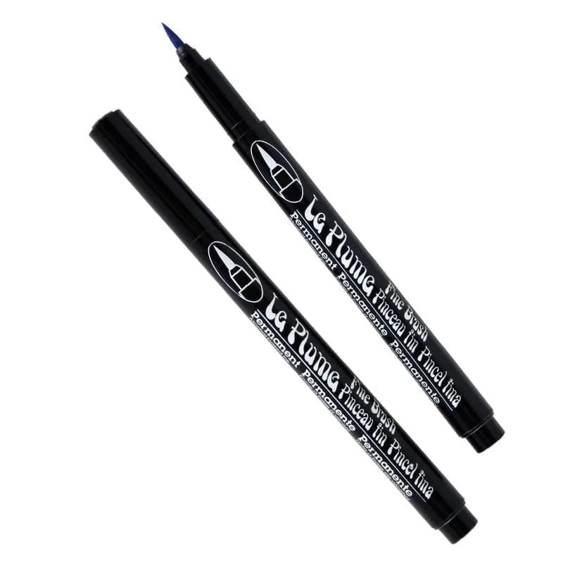 Permanentiniai markeriai teptukiniu galiuku Marvy Le Plume Permanent 3000-12C 12 vnt