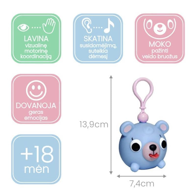 Pakabukas „Jabber Ball Jr” Melsvas meškutis