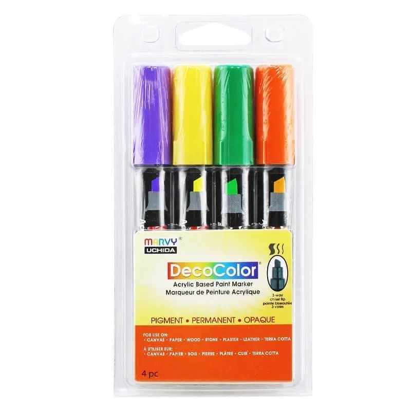 Akriliniai markeriai Marvy Decocolor Acrylic 315-4D 4 vnt