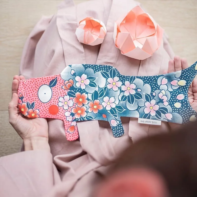 Koinobori sėkmę nešanti vėliava Tattoo Sakura Mini KOI214