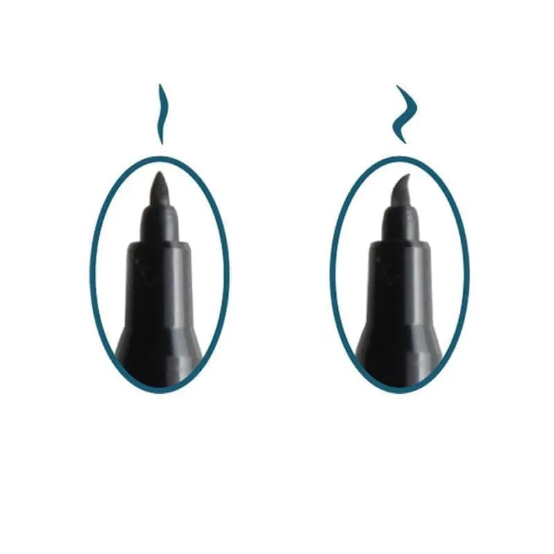 MARVY rašikliai teptukiniu galiuku 4800-6F „Le Pen Flex” Neon 6 vnt