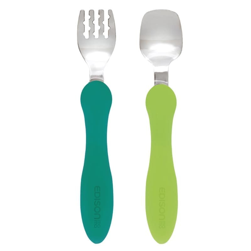 Stalo įrankiai EDISONmama MINI nuo 12 mėn MINT/LIME KJ285