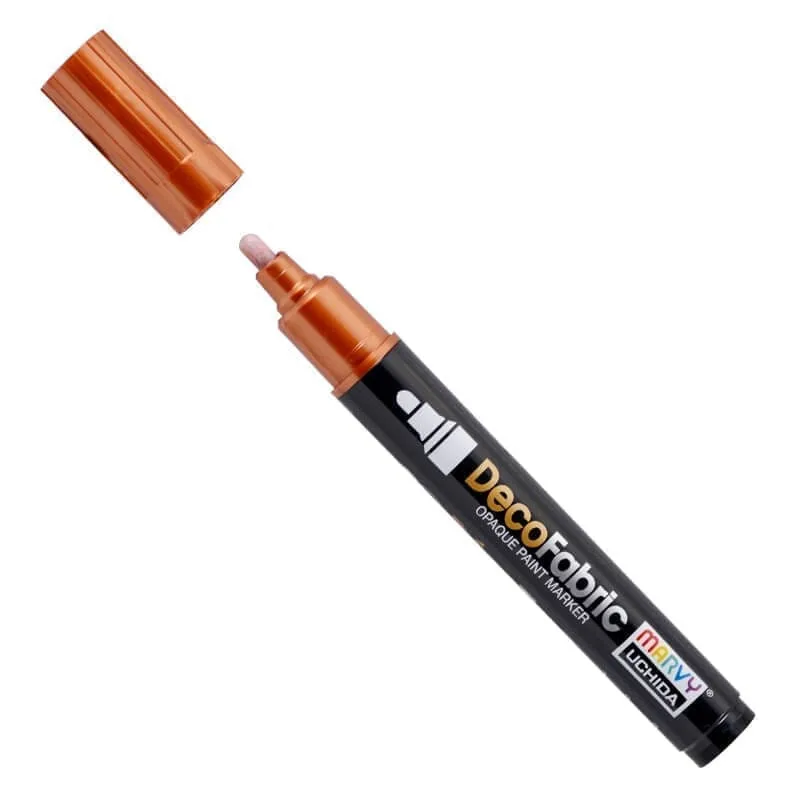 Markeris įvairių atspalvių tekstilės dekoravimui Marvy DecoFabric Marker 223 Copper 1vnt