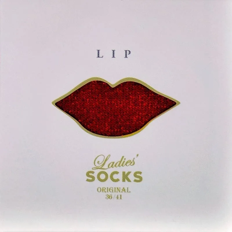 Japoniško dizaino moteriškos kojinės „Sukeno Plus One” Lip Red