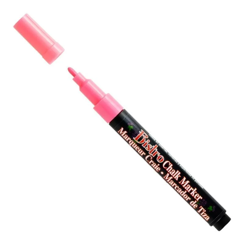 Kreidinis markeris Marvy Bistro Chalk Marker 482 plonu galiuku FLUO RED 1 vnt