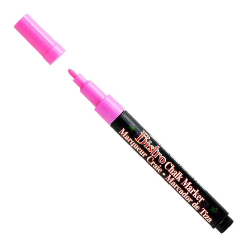 Kreidinis markeris Marvy Bistro Chalk Marker 482 plonu galiuku FLUO PINK 1 vnt