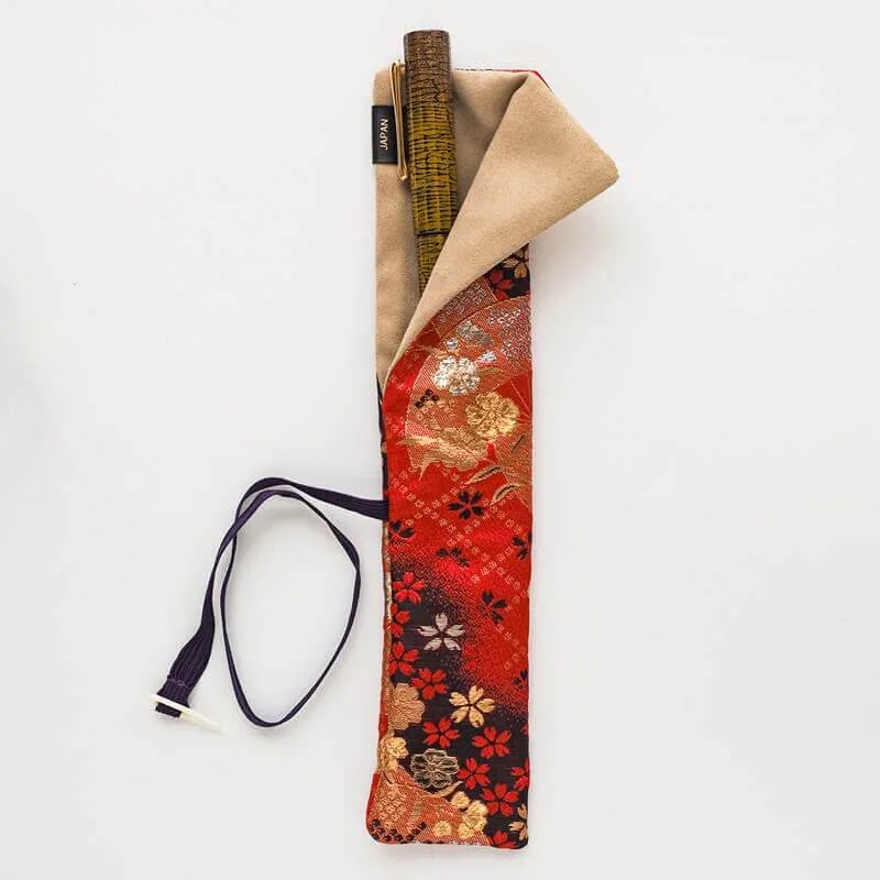 Japoniško stiliaus dėklas rašikliui „Taccia Kimono Nishijin Collection” Sakura Festival TKW-NCS-SF