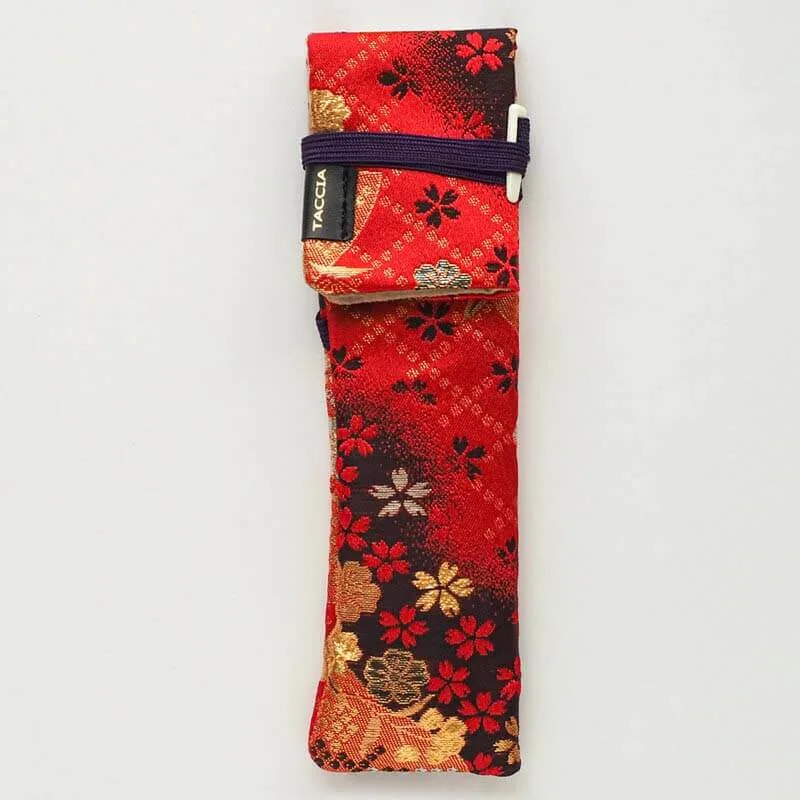 Japoniško stiliaus dėklas rašikliui „Taccia Kimono Nishijin Collection” Sakura Festival TKW-NCS-SF