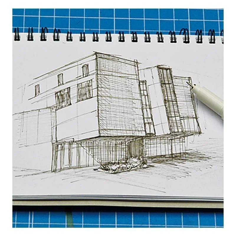 Grafiniai rašikliai For Drawing 4600-6B Black 6vnt